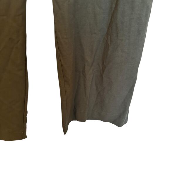 Democracy Wide Leg Pants Pull On High Rise Utility Pocket Palazzo Green Size M - Picture 8 of 10